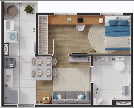 Imagem Imóvel com 2 Quartos à Venda, 33 m² em Guaianases - São Paulo