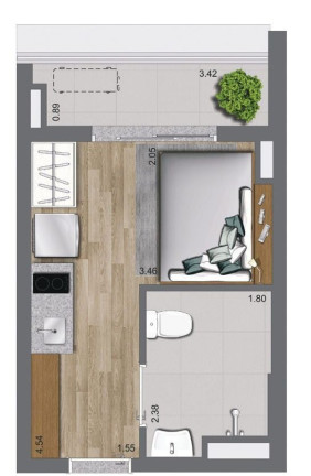 Imagem Apartamento com 1 Quarto à Venda, 26 m² em Campo Belo - São Paulo Imagem Apartamento com 1 Quarto à Venda, 26 m² em Campo Belo - São Paulo