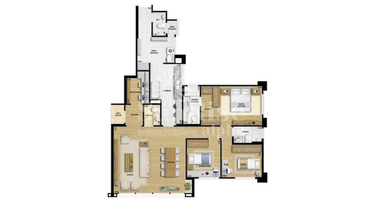 Imagem Apartamento com 3 Quartos à Venda, 121 m² em Alphaville Conde I - Barueri Imagem Apartamento com 3 Quartos à Venda, 121 m² em Alphaville Conde I - Barueri