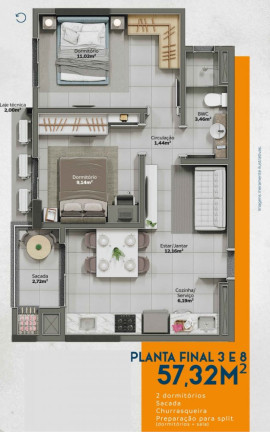 Imagem Apartamento com 2 Quartos à Venda, 58 m² em Lídia Duarte - Camboriú