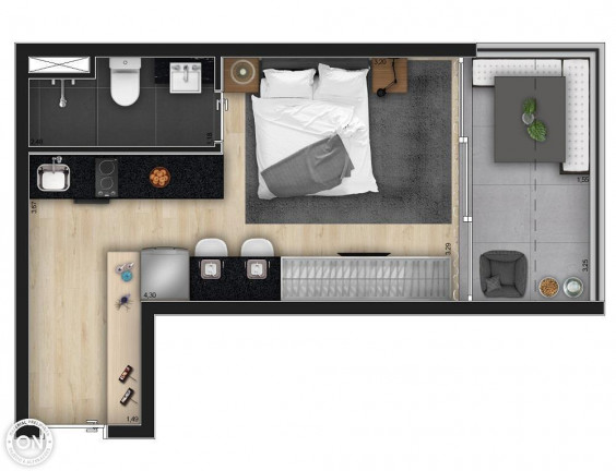 Imagem Studio com 1 Quarto à Venda, 24 m² em Moema - São Paulo