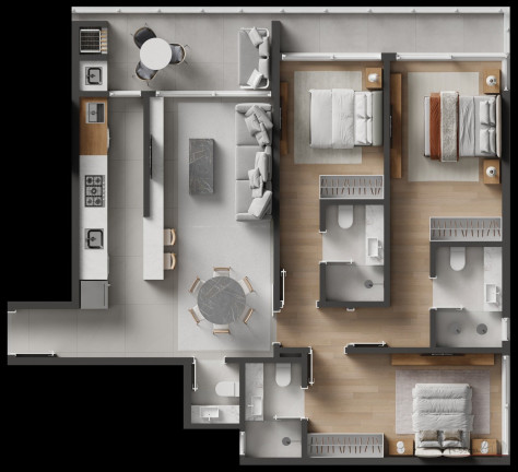 Foto do imóvel Apartamento com 3 Quartos à Venda, 190 m² em Centro - Florianópolis