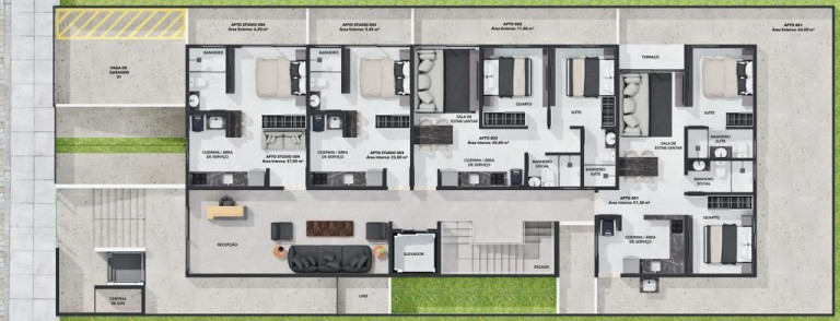 Imagem Apartamento com 2 Quartos à Venda, 54 m² em Bessa - João Pessoa