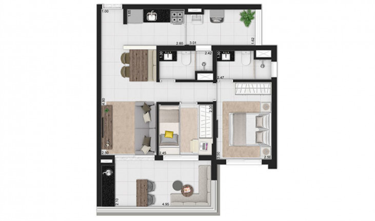 Imagem Imóvel com 2 Quartos à Venda, 68 m² em Perdizes - São Paulo