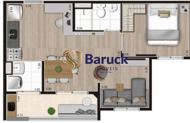 Imagem Apartamento com 2 Quartos à Venda, 40 m² em Parque Ipê - São Paulo Imagem Apartamento com 2 Quartos à Venda, 40 m² em Parque Ipê - São Paulo