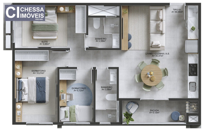 Imagem Apartamento com 3 Quartos à Venda, 86 m² em Morretes - Itapema Imagem Apartamento com 3 Quartos à Venda, 86 m² em Morretes - Itapema
