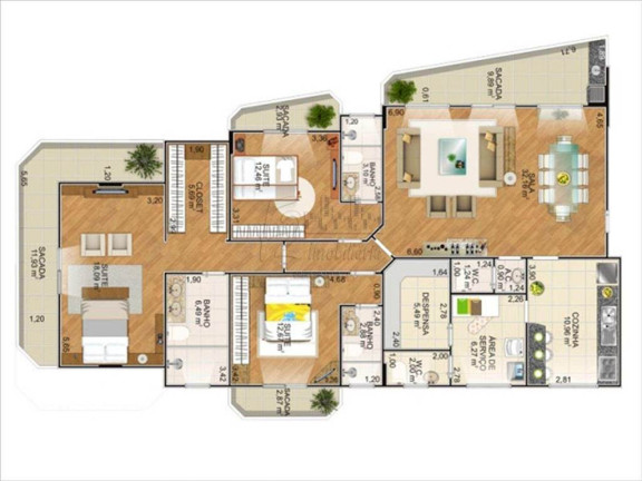 Imagem Apartamento com 2 Quartos à Venda, 170 m² em Canto Do Forte - Praia Grande Imagem Apartamento com 2 Quartos à Venda, 170 m² em Canto Do Forte - Praia Grande