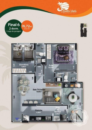 Imagem Apartamento com 2 Quartos à Venda, 76 m² em Centro - Itanhaém Imagem Apartamento com 2 Quartos à Venda, 76 m² em Centro - Itanhaém