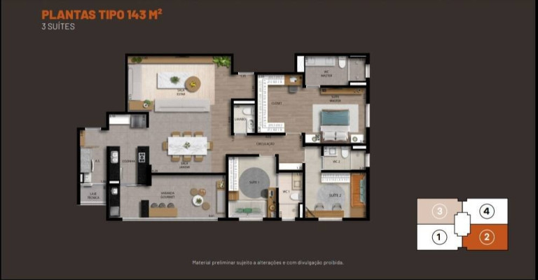 Imagem Apartamento com 3 Quartos à Venda, 143 m² em Parque Campolim - Sorocaba