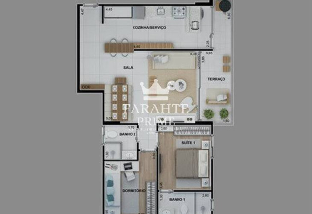 Imagem Apartamento com 2 Quartos à Venda, 84 m² em Boqueirão - Santos Imagem Apartamento com 2 Quartos à Venda, 84 m² em Boqueirão - Santos