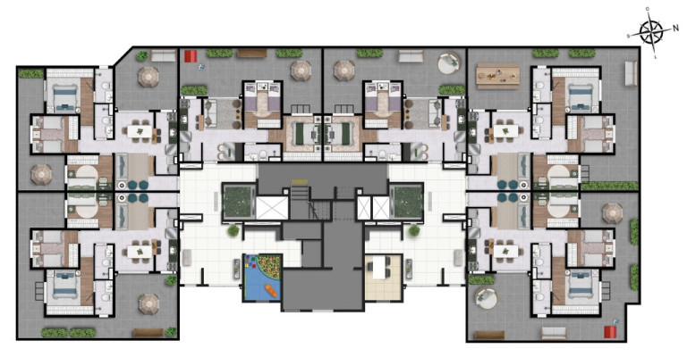 Imagem Apartamento com 2 Quartos à Venda, 42 m² em Setor Sudoeste - Goiânia