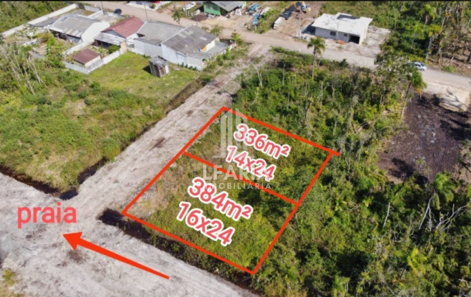 Terreno à Venda, 384 m² em Barra Do Sai - Itapoá