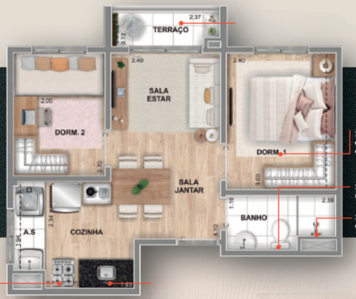 Imagem Apartamento com 2 Quartos à Venda, 42 m² em Ferreira - São Paulo Imagem Apartamento com 2 Quartos à Venda, 42 m² em Ferreira - São Paulo