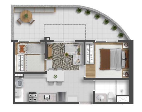 Imagem Apartamento com 2 Quartos à Venda, 38 m² em Picanço - Guarulhos
