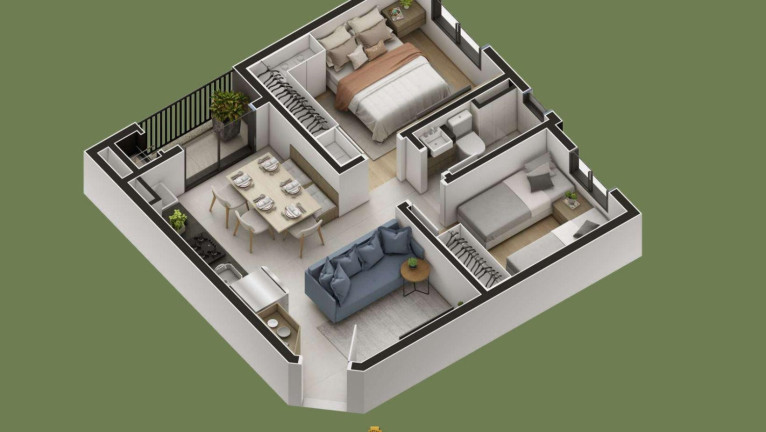 Imagem Apartamento com 2 Quartos à Venda, 45 m² em Estação - Araucaria