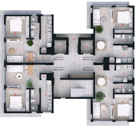 Imagem Apartamento com 1 Quarto à Venda, 44 m² em Petrópolis - Porto Alegre