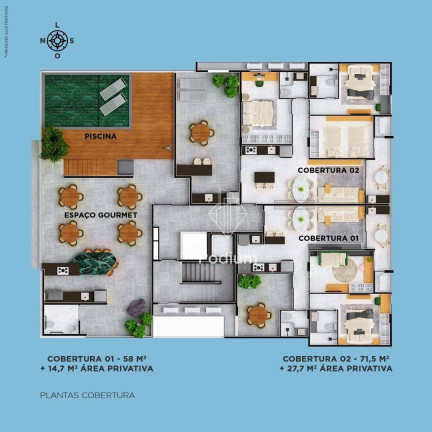 Imagem Apartamento com 2 Quartos à Venda, 52 m² em Bessa - João Pessoa
