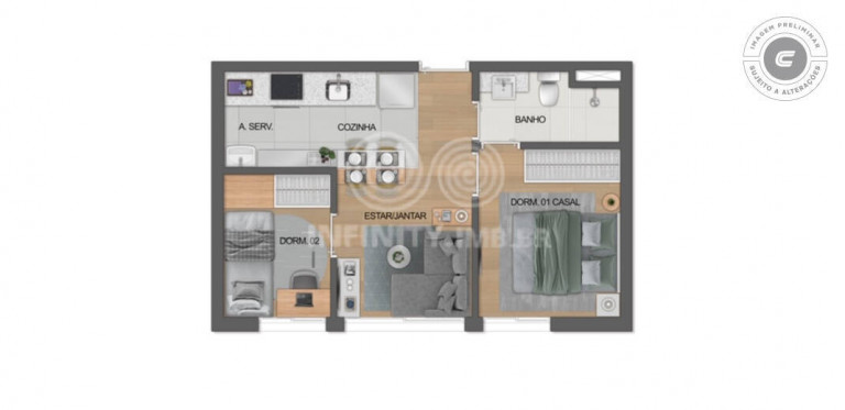 Imagem Apartamento com 2 Quartos à Venda, 35 m² em Campos Elíseos - São Paulo