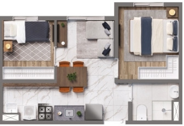 Imagem Imóvel com 2 Quartos à Venda, 35 m² em Ermelino Matarazzo - São Paulo