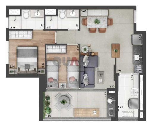 Imagem Apartamento com 2 Quartos à Venda, 150 m² em Santo Amaro - São Paulo Imagem Apartamento com 2 Quartos à Venda, 150 m² em Santo Amaro - São Paulo