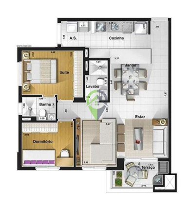 Imagem Apartamento com 3 Quartos à Venda, 92 m² em Ponta Da Praia - Santos Imagem Apartamento com 3 Quartos à Venda, 92 m² em Ponta Da Praia - Santos