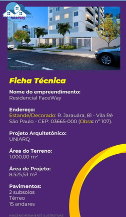 Imagem Apartamento com 2 Quartos à Venda, 38 m² em Vila Re - São Paulo