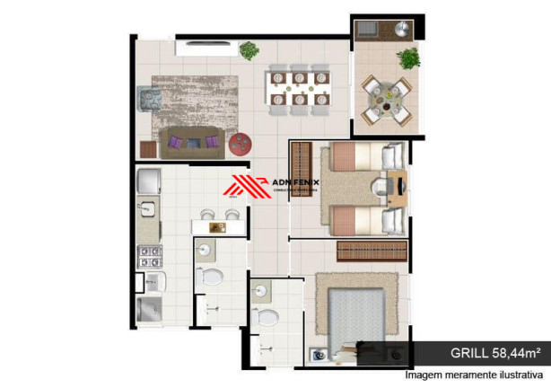 Imagem Apartamento com 2 Quartos à Venda, 58 m² em Picanço - Guarulhos Imagem Apartamento com 2 Quartos à Venda, 58 m² em Picanço - Guarulhos