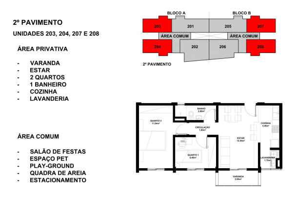 Imagem Apartamento com 2 Quartos à Venda, 52 m² em Paloma - Colombo