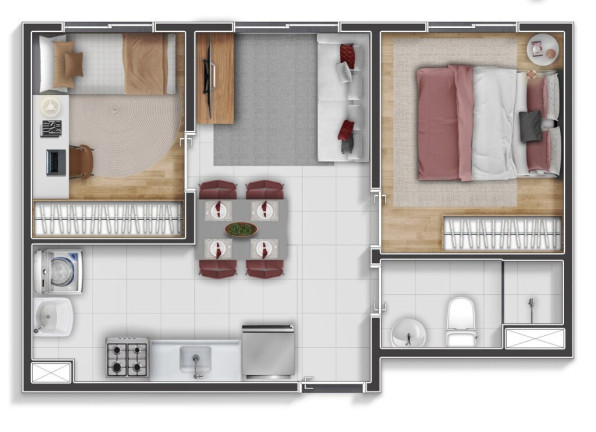 Imagem Apartamento com 2 Quartos à Venda, 33 m² em Vila Itaim - São Paulo