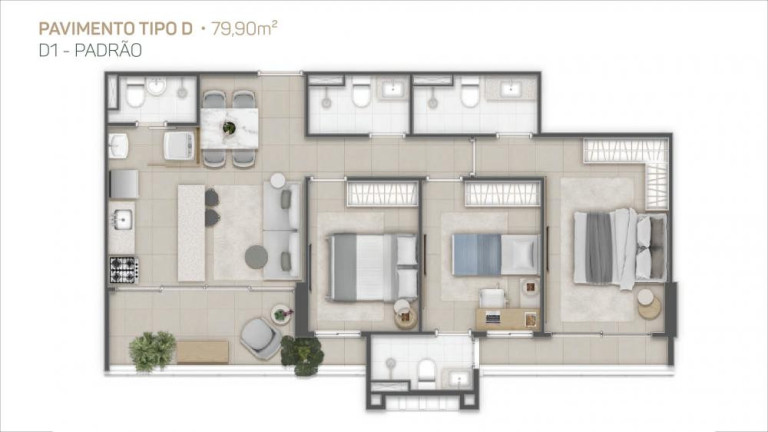 Imagem Apartamento com 3 Quartos à Venda, 79 m² em Aldeota - Fortaleza Imagem Apartamento com 3 Quartos à Venda, 79 m² em Aldeota - Fortaleza