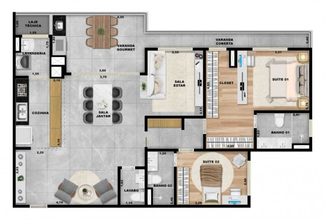 Imagem Apartamento com 4 Quartos à Venda, 156 m² em Vila Yara - Osasco