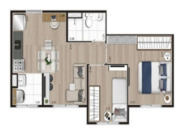 Imagem Apartamento com 2 Quartos à Venda, 35 m² em Pedreira - São Paulo