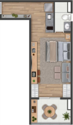 Imagem Imóvel com 1 Quarto à Venda, 24 m² em Higienópolis - São Paulo