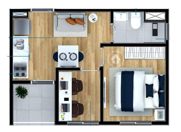 Imagem Apartamento com 1 Quarto à Venda, 27 m² em Vila Ema - São Paulo