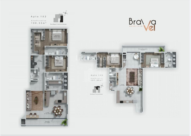 Imagem Apartamento com 2 Quartos à Venda, 109 m² em Praia Brava - Itajaí Imagem Apartamento com 2 Quartos à Venda, 109 m² em Praia Brava - Itajaí