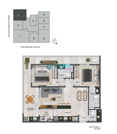 Imagem Apartamento com 2 Quartos à Venda, 70 m² em Itaguá - Ubatuba