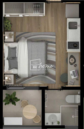 Imagem Studio com 1 Quarto à Venda, 21 m² em Jardim Botânico - Curitiba