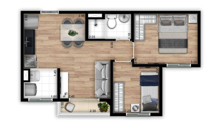 Imagem Apartamento com 2 Quartos à Venda, 37 m² em Pedreira - São Paulo