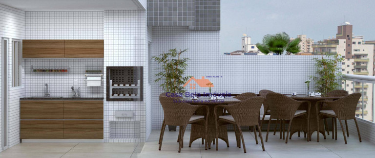 Imagem Apartamento com 3 Quartos à Venda, 100 m² em Vila Assunção - Praia Grande