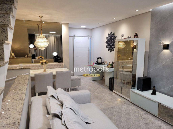 Sobrado com 3 Quartos à Venda, 136 m² em Vila Curuçá - Santo André