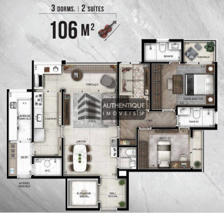 Imagem Apartamento com 2 Quartos à Venda, 86 m² em Perdizes - São Paulo Imagem Apartamento com 2 Quartos à Venda, 86 m² em Perdizes - São Paulo