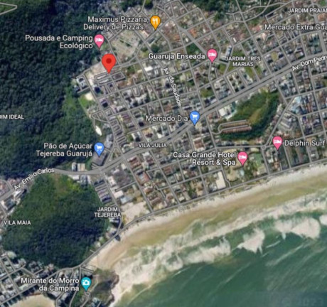 Imagem Terreno à Venda, 994 m² em Vila Júlia - Guarujá