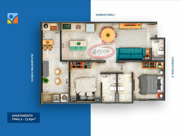 Imagem Apartamento com 2 Quartos à Venda, 73 m² em Itaguá - Ubatuba Imagem Apartamento com 2 Quartos à Venda, 73 m² em Itaguá - Ubatuba
