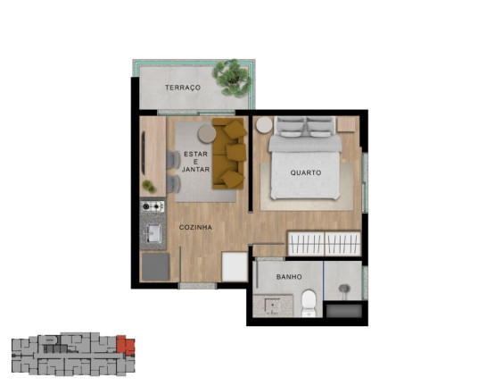 Imagem Apartamento com 2 Quartos à Venda, 47 m² em Vila Sônia - São Paulo Imagem Apartamento com 2 Quartos à Venda, 47 m² em Vila Sônia - São Paulo