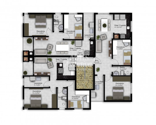 Imagem Apartamento com 2 Quartos à Venda, 61 m² em Navegantes - Dois Irmãos Imagem Apartamento com 2 Quartos à Venda, 61 m² em Navegantes - Dois Irmãos