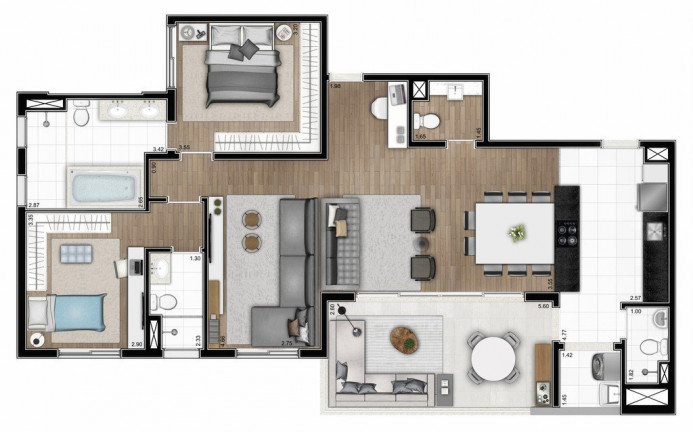 Imagem Cobertura com 3 Quartos à Venda, 224 m² em Perdizes - São Paulo