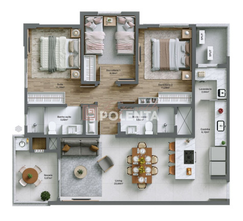 Imagem Apartamento com 3 Quartos à Venda, 98 m² em Centro - Balneário Rincão Imagem Apartamento com 3 Quartos à Venda, 98 m² em Centro - Balneário Rincão