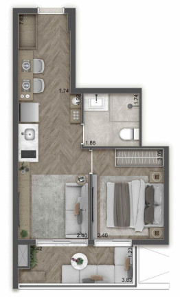 Imagem Imóvel com 1 Quarto à Venda, 25 m² em Freguesia Do ó - São Paulo