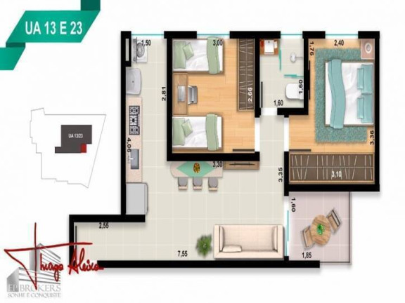 Imagem Apartamento com 2 Quartos à Venda, 51 m² em Jardim Guarujá - Sorocaba Imagem Apartamento com 2 Quartos à Venda, 51 m² em Jardim Guarujá - Sorocaba