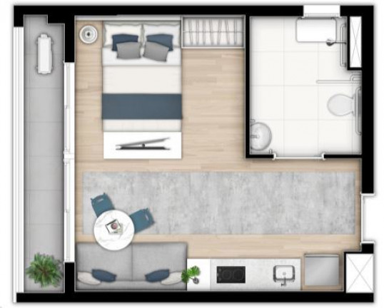 Imagem Studio com 1 Quarto à Venda, 25 m² em Butantã - São Paulo